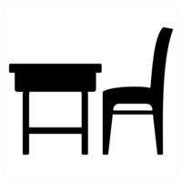Office Table and desk icon concept vector