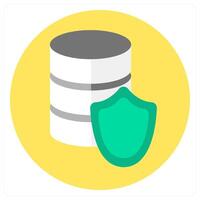 Database Security and safety icon concept vector