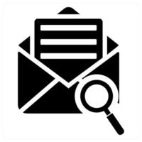 Search Mail and inbox icon concept vector