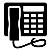 Telephone and call icon concept vector