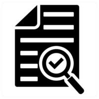 Search File and file icon concept vector