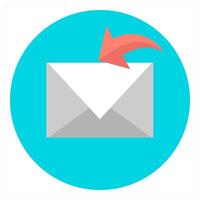 Receive Mail and email icon concept vector