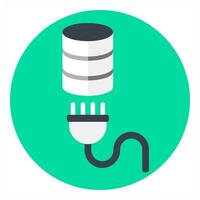 Database and server icon concept vector
