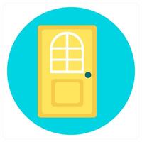 Door and exit icon concept vector