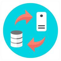 Data Transfer and transfer icon concept vector