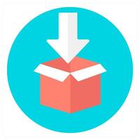 Parcel Package and deliver icon concept vector