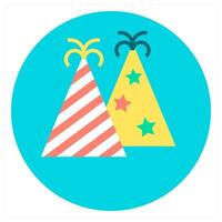 Birthday Caps and cap icon concept vector