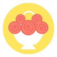 Ice Cream and eat icon concept vector