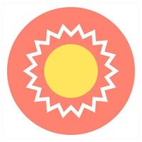 Sun and nature icon concept vector