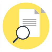 Search Document and file icon concept vector