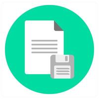 Document and paper icon concept vector