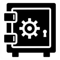 Locker and secure icon concept vector