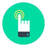 Gesture and touch icon concept vector