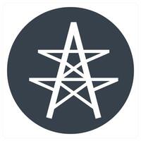 Antenna and science icon concept vector
