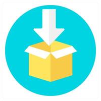Parcel and delivery icon concept vector