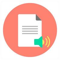 Content and data icon concept vector