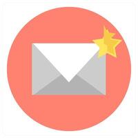 Favorite Mail and send icon concept vector