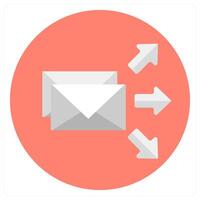 Transfer Mail and inbox icon concept vector