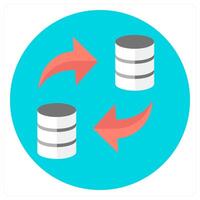 Data Transfer and transfer icon concept vector
