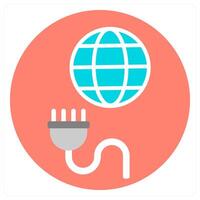 Global Connection and global network icon concept vector