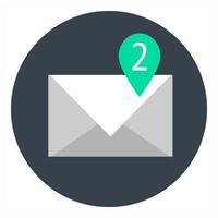 Email Notification and mail icon concept vector