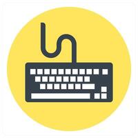 Keyboard and type icon concept vector