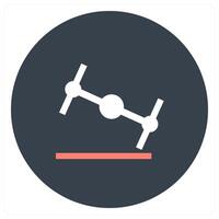 Node and graph icon concept vector