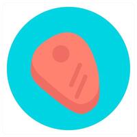 Chicken Slice and meal icon concept vector