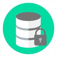 Database Protection and data icon concept vector