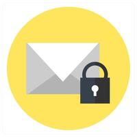 Mail Protection and security icon concept vector