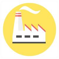 Factory and ecology icon concept vector