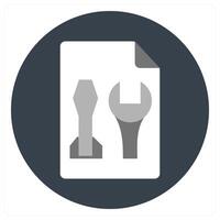 Repair Tools and spanner icon concept vector