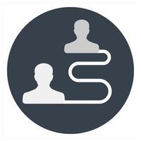 Duties Transfer and transition icon conceppt vector