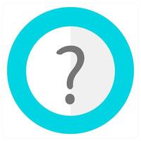 Question and help icon concept vector