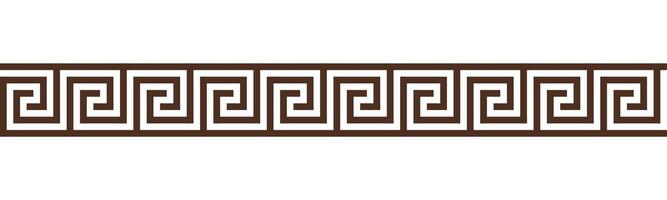 Greek key seamless border pattern collection. Decorative ancient meander, Greece ornament with repeated geometric motifs vector