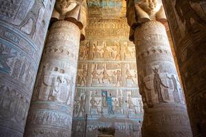 14.1.24 Dendera, Egypt Temple of Hathor at Dendera Temple complex. The best preserved temple complexes of ancient Egypt. photo