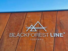 Sign BlackForest Line from the the suspension bridge over the Todtnau photo