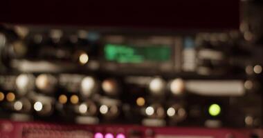 Amplifier with display in studio video