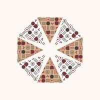 Triangle design pattern cover brand. vector