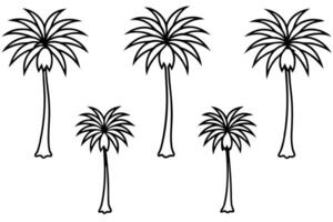 Palm Tree Original Line Art Illustration Ideas Showcase vector