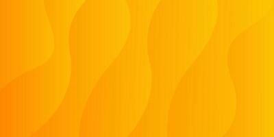 Orange-yellow gradient wave background, abstract modern dynamic wallpaper vector