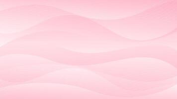Abstract pink curve background, pink beauty dynamic wallpaper with wave shapes vector