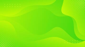 Bright green gradient liquid background, abstract wave wallpaper vector