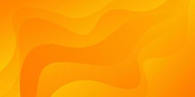 Orange-yellow gradient abstract fluid wave background, modern dynamic wallpaper vector