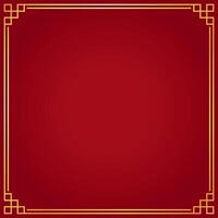 Happy Chinese new year. Chinese new year banner for show product. Greeting card. China frame with lantern on red background. vector