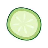 Cucumber slice icon. Cucumber . vector