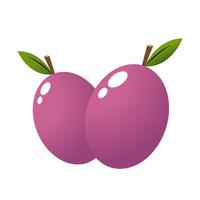 Prunes cartoon . symbol. logo design. Prunes on white background. vector