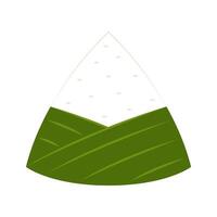 Delicious zongzi on white background. Duanwu Festival, date and wine's name written in Chinese calligraphy. Delicious zongzi icon. vector