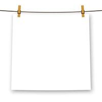 Paper . free space for text. copy space. Paper clip vector