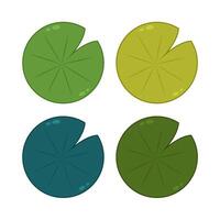 Lily pad icon. Lily cartoon on white background. vector